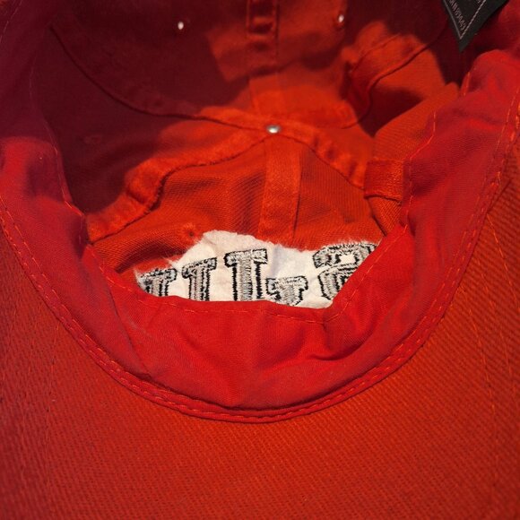 SJU Lacrosse Red Baseball Style Hat Headshots Tag KC Caps Collegiate Adjustable - Picture 6 of 7